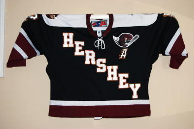 Hershey Bears AHL 2006-07 Away Jersey Reebok + Loose Calder Cup
